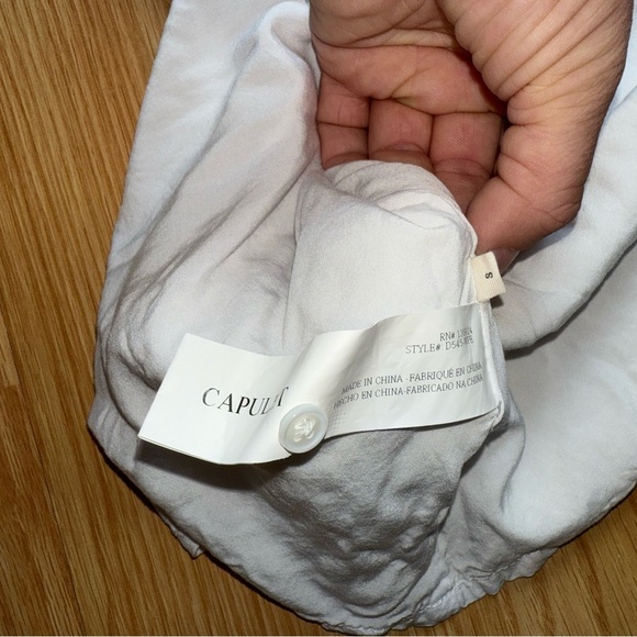 Anthropologie CAPULET Elegant White Long Sleeve Dress Size Small - Picture 9 of 11